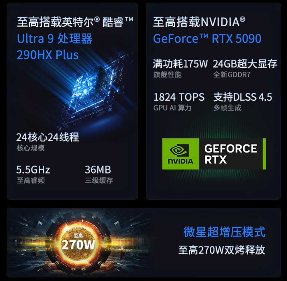 微星泰坦18 Ultra 2026游戏本电商上架 售价47999元搭旗舰双芯